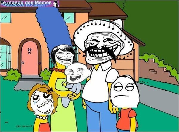 Simpsons Troll Face