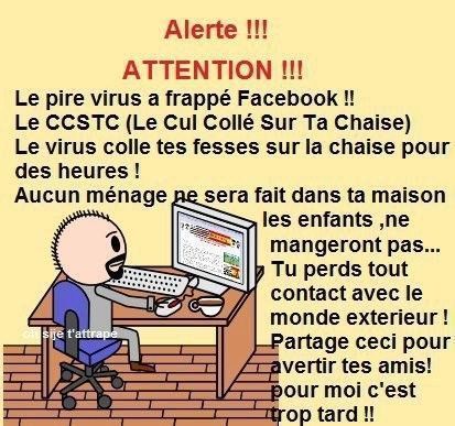 Attention alerte virus Facebook
