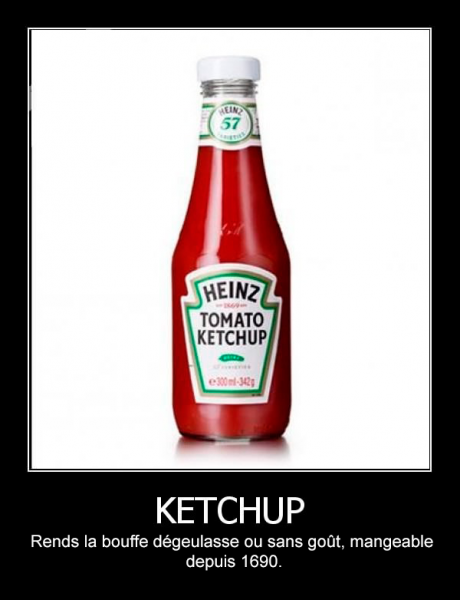 Le ketchup, un ami éternel