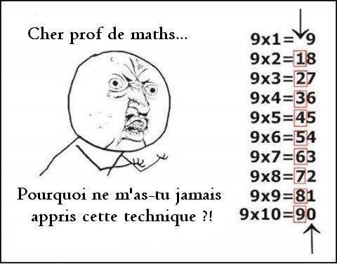 Cher prof de maths