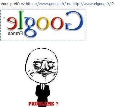 Votre choix : Google.fr ou Elgoog.fr ?