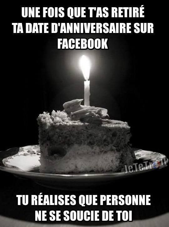 Date d'anniversaire sur Facebook