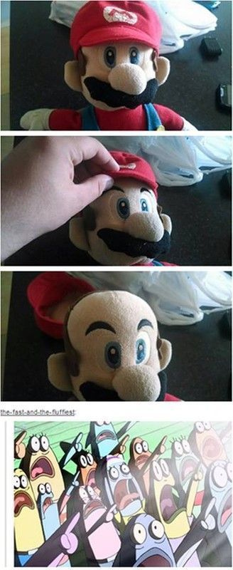 Mario est chauve :o