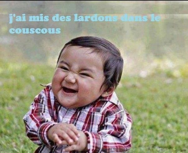 Humour second degré : lardons & couscous