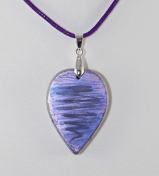 pendentif ciment violet