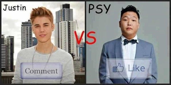 Justin Bieber VS Psy