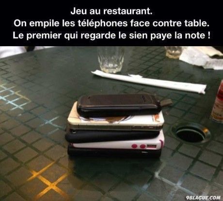 Un petit jeu pour une soirée tranquille au restaurant