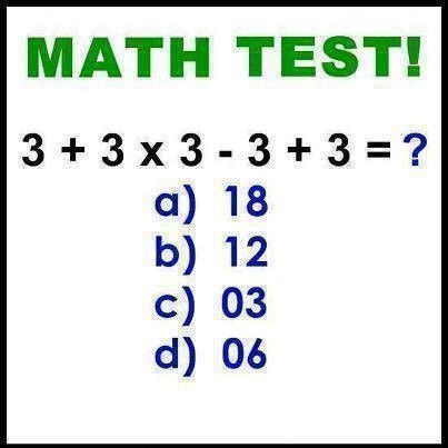 Test de maths