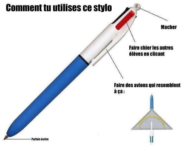 Le mythe du stylo 4 couleurs