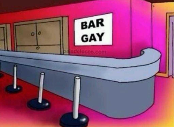 Humour 1278ème degré... Bar Gay