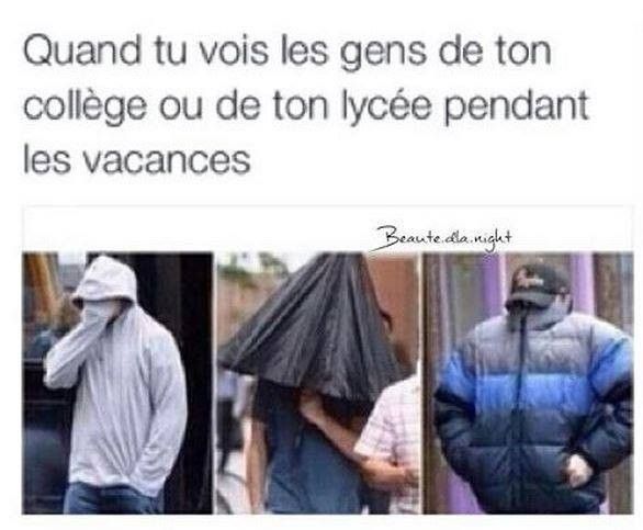 Quand tu vois des gens du collège/lycée