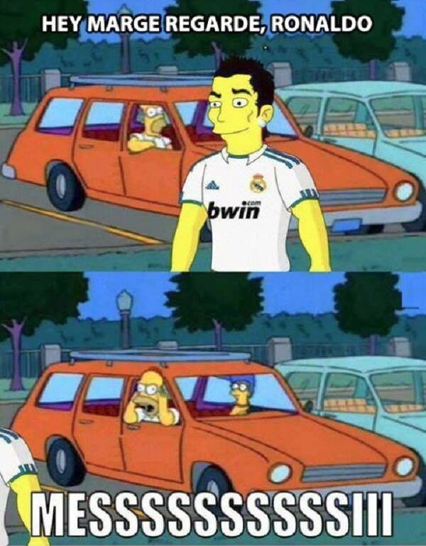 Ronaldo, Messi &... Homer Simpsons