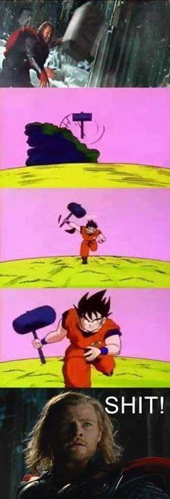 Thor Vs Goku... Shit...