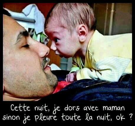 Ce soir je dors avec Maman ok !!!