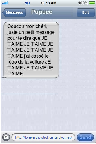 Chéri je t'aime...