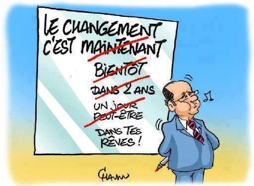 1er anniversaire de François Hollande : le changement...