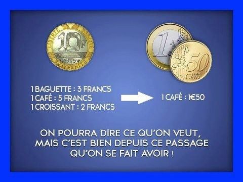 Du Franc à l'Euro... Quelle belle arnaque !!!