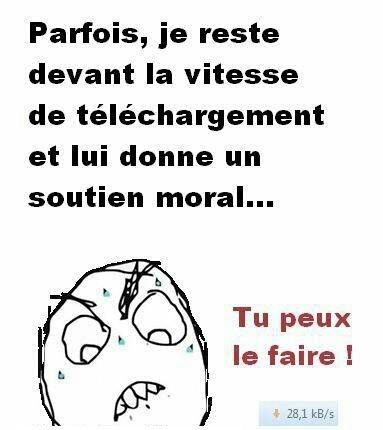 La fameuse barre de téléchargement