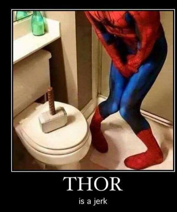 Thor troll Spiderman