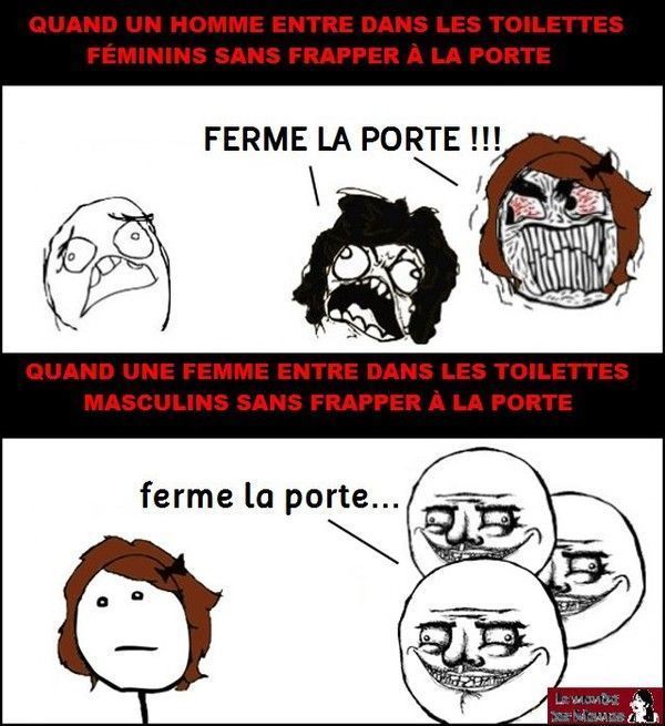 Ferme la porte, filles Vs garçons