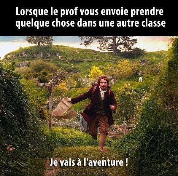 Quand un prof vous envoie à l'aventure...