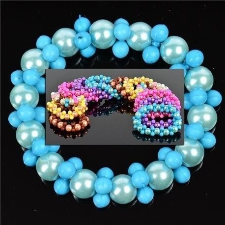 Lot de 12 Bracelets en 6 Couleurs Perles et Bijoux 