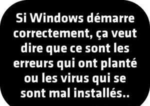 Notice démarrage Windows