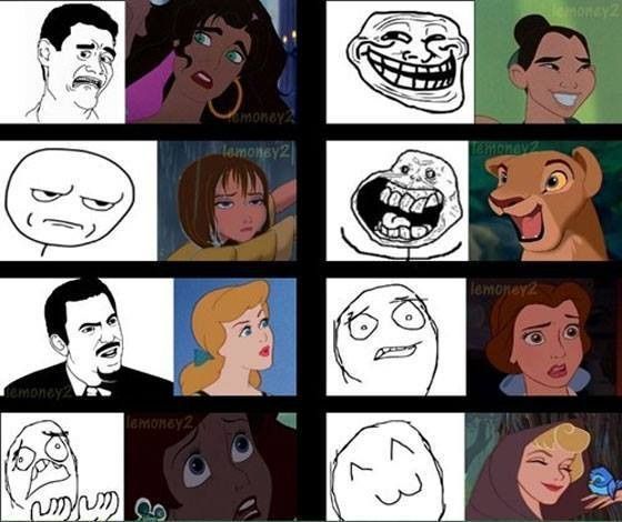 Troll Face version Disney