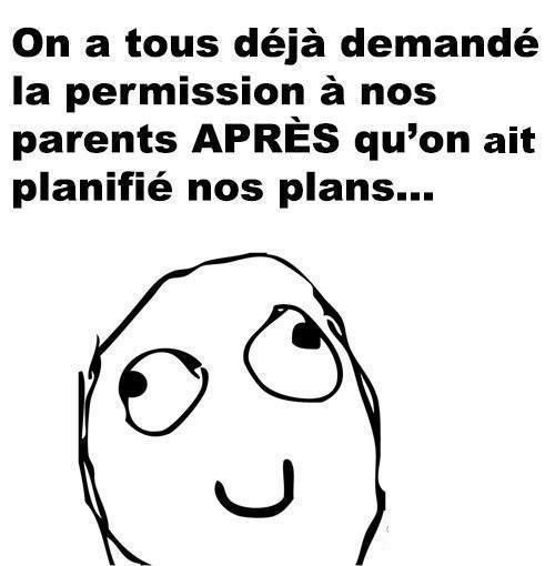 Permission aux parents ?