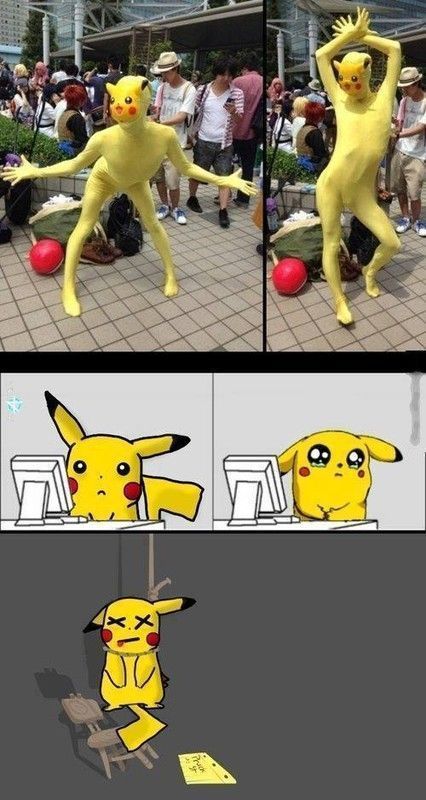 Perfect cosplay... Ou pas... Pikachu déprime