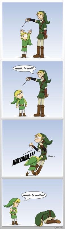 Link cartoon VS Link