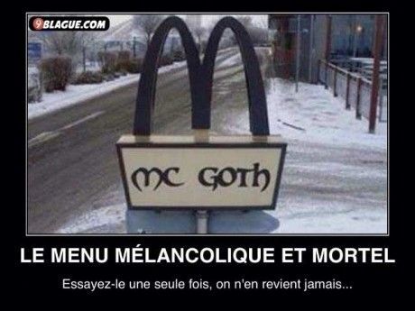 Mac Goth : menu mélancolique et mortel