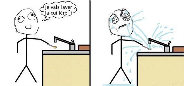 Le problème du lavage de cuillère !