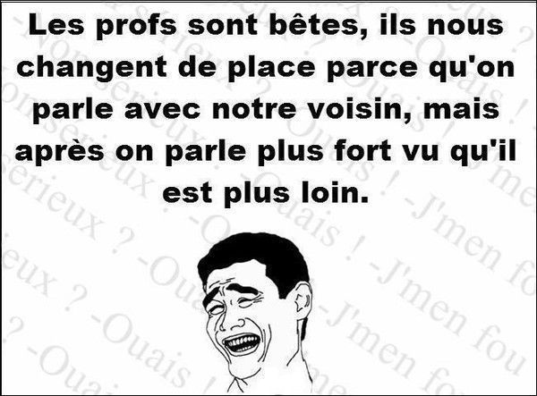 Logique de prof...