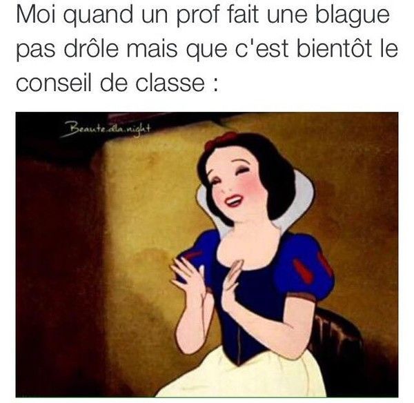 Blague et conseil de classe