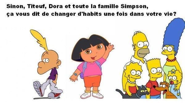 Titeuf, Dora et toute la famille Simpsons