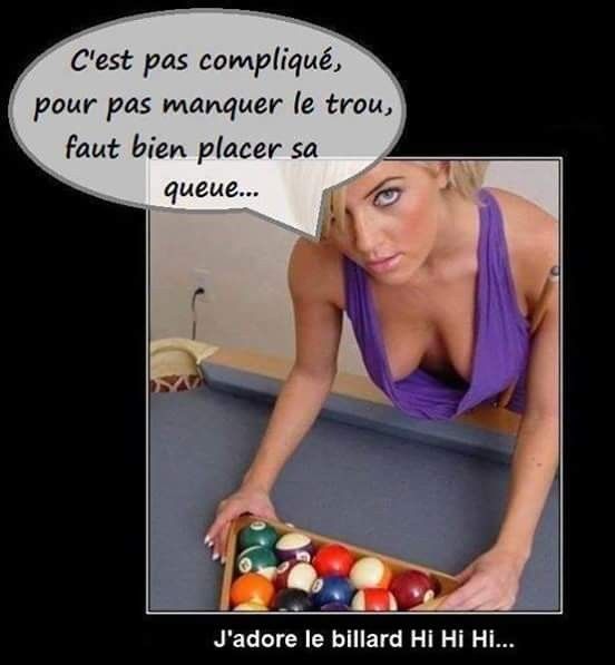 Le sexe c'est simple comme le billard