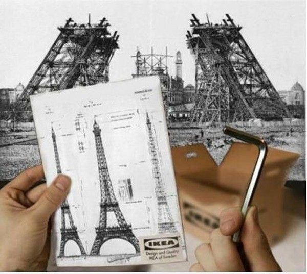 Tour Eiffel en kit version Ikea