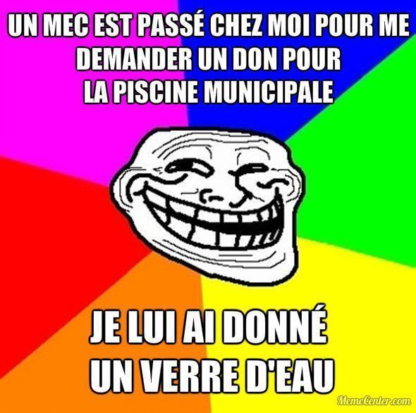 J'ai fait un don pour la piscine municipale !!!