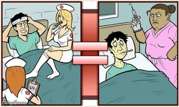 Infirmières sexy - Rêve vs Réalité