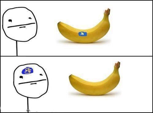 La fameuse étiquette de la banane