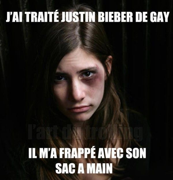 J'ai traité Justin Bieber de gay...