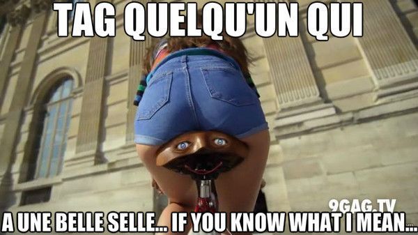 Tag quelqu'un qui a une très belle "selle"...