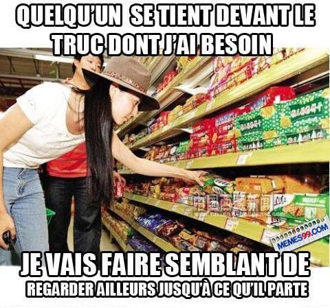 Dans les rayons du supermarché