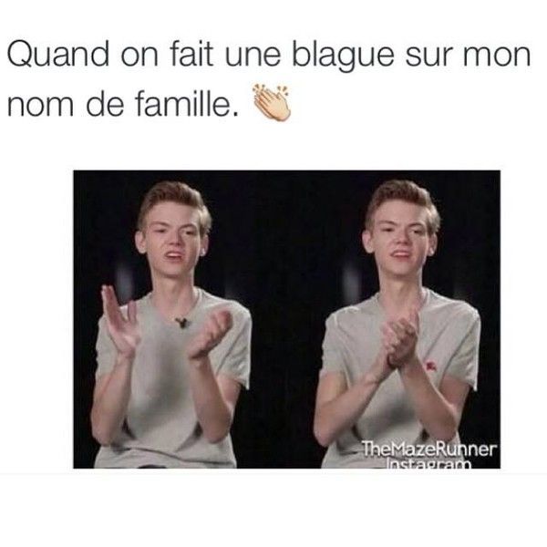 Quand on fait une blague sur ton nom de famille