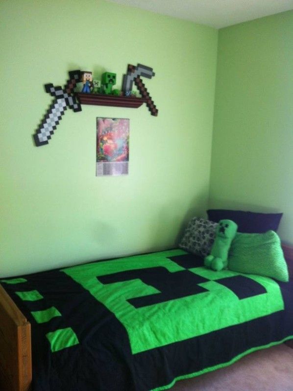 ... Ã  08:26 par forevershowtroll Tags : chambre minecraft creeper couette