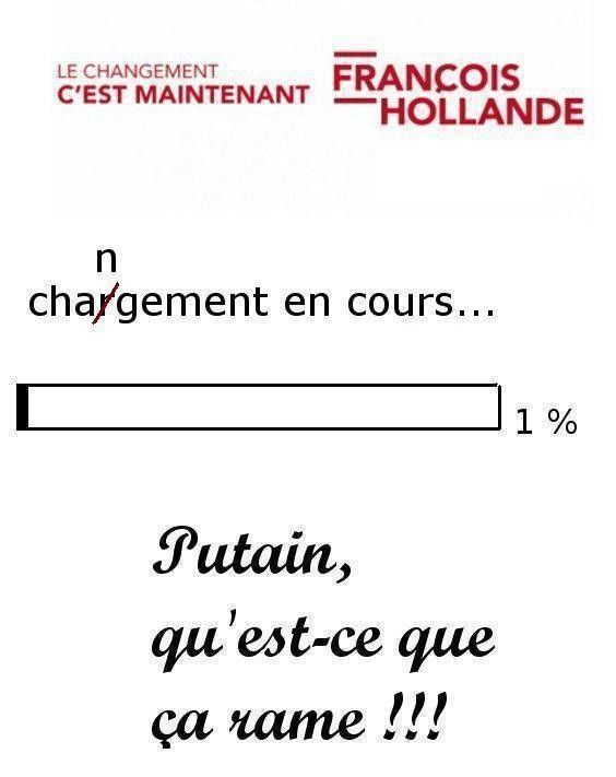 Pour François Hollande, le chan(r)gement c'est maintenant