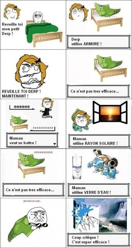 Le réveil... Un vrai combat Pokémon...